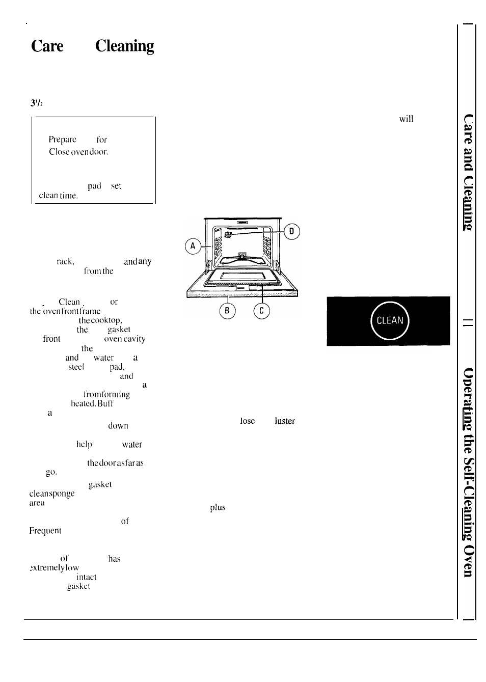 Self-cleaning instructions, Operating the self-cleaning oven, Prepare the oven before setting the controls | After a clean cycle, How to set oven for cleaning step | Hotpoint RF725GP User Manual | Page 25 / 32