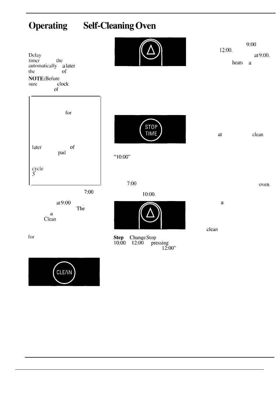 How to delay start of cleaning, After a clean cycle | Hotpoint RF725GP User Manual | Page 26 / 32