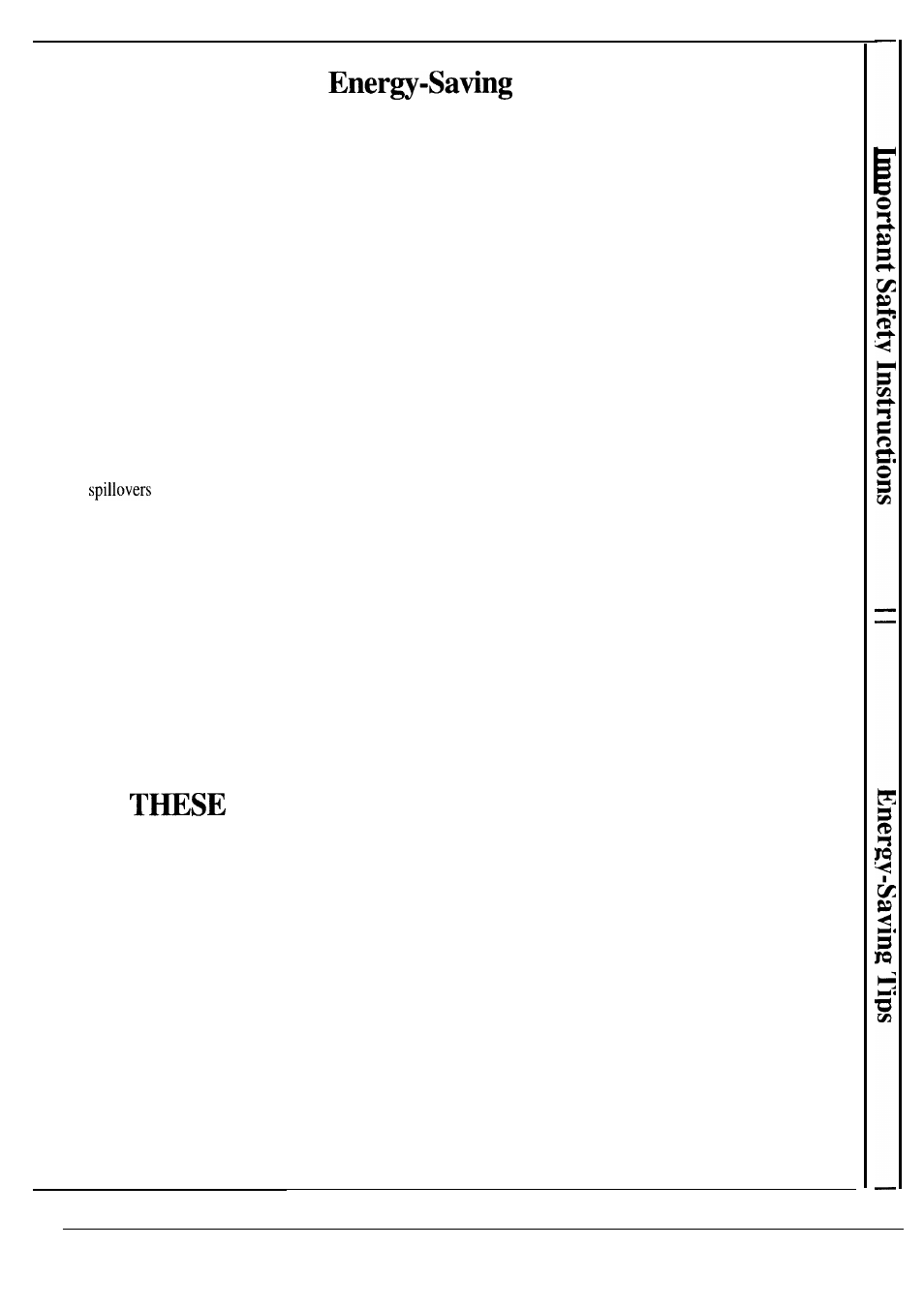 Energy-saving tips, Preheating, Tips | Save instructions 5, Surface cooking, Oven cooking, Always heat fat slowly, and watch as it heats | Hotpoint RF725GP User Manual | Page 5 / 32