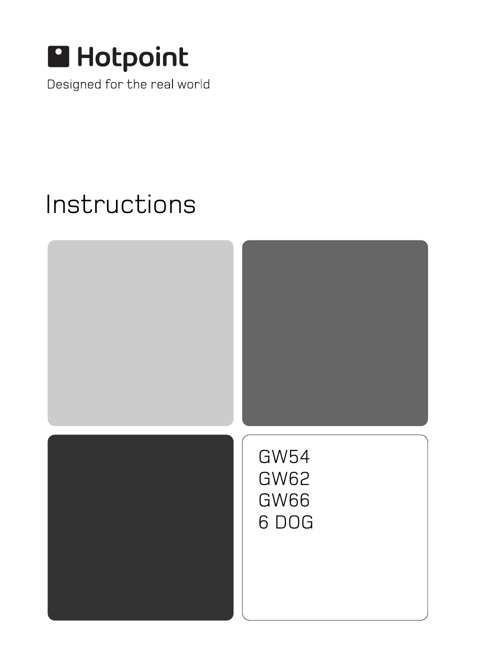 Hotpoint GW54 User Manual | 40 pages