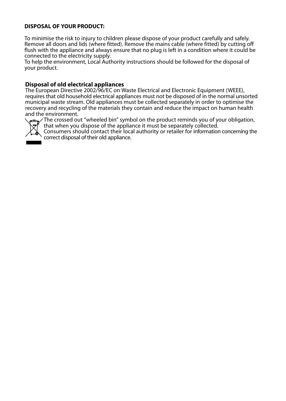 Hotpoint GW54 User Manual | Page 37 / 40