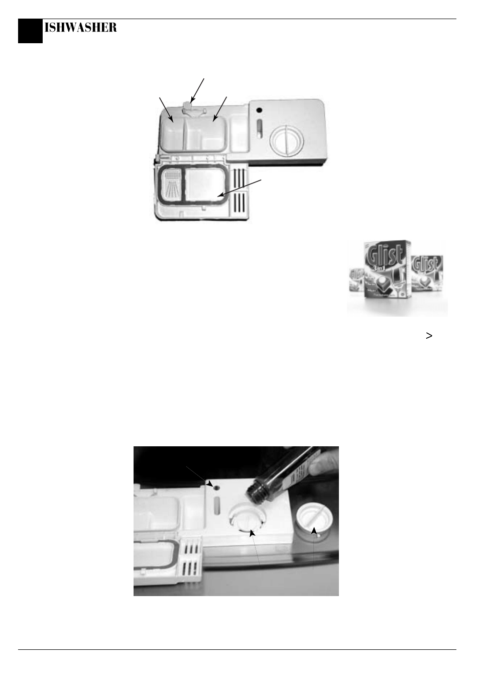 Before using your dishwasher, Ishwasher | Hotpoint BCI45 User Manual | Page 12 / 20