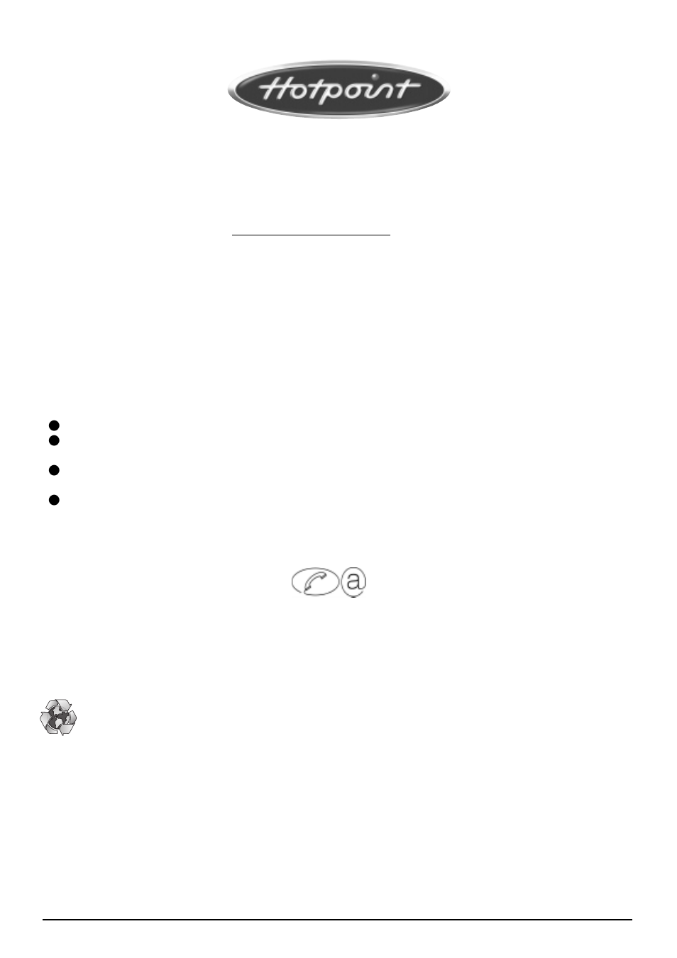 Guarantee, Recycling & disposal information | Hotpoint BCI45 User Manual | Page 18 / 20