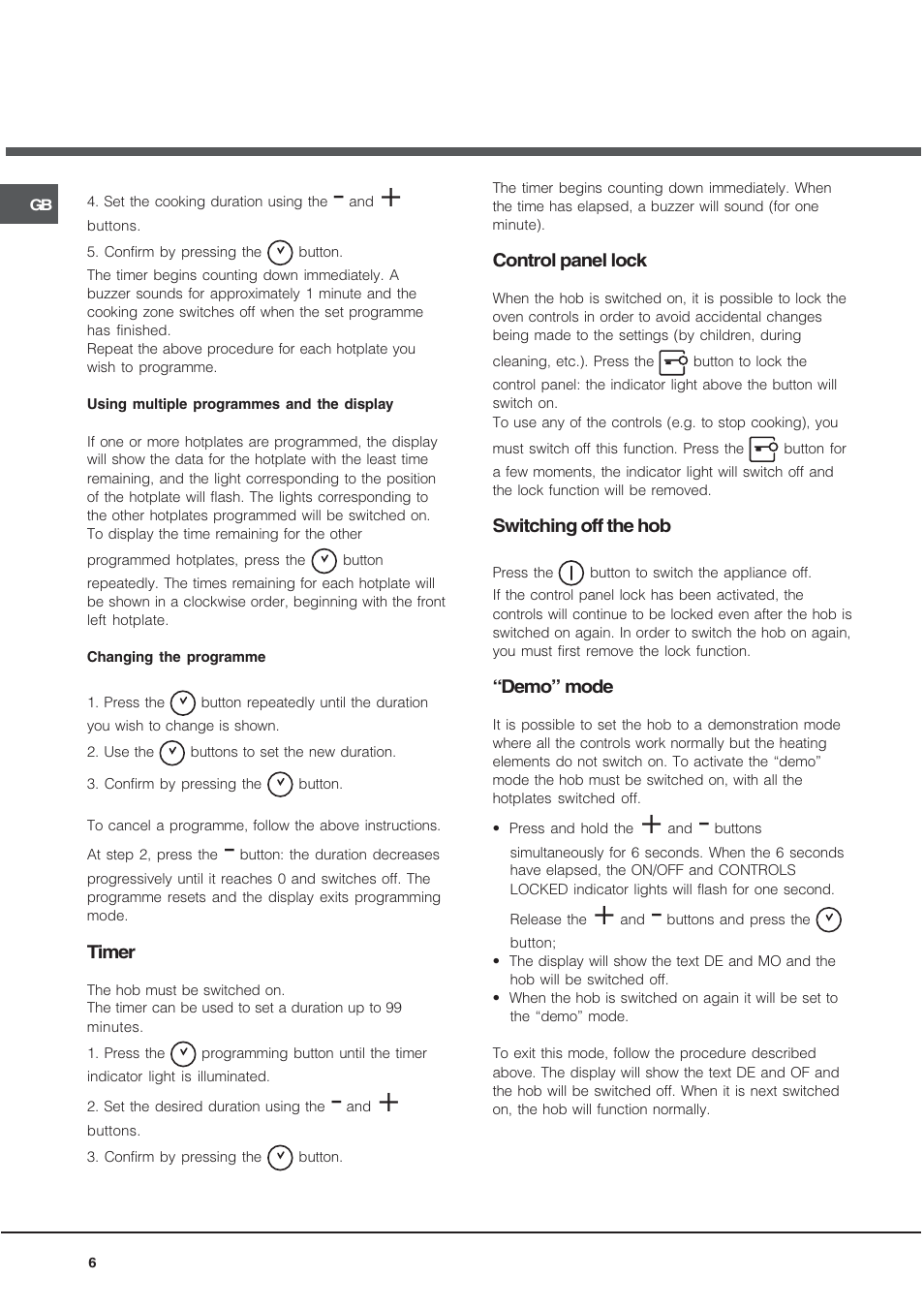 Hotpoint CIO 642 DD B User Manual | Page 6 / 16