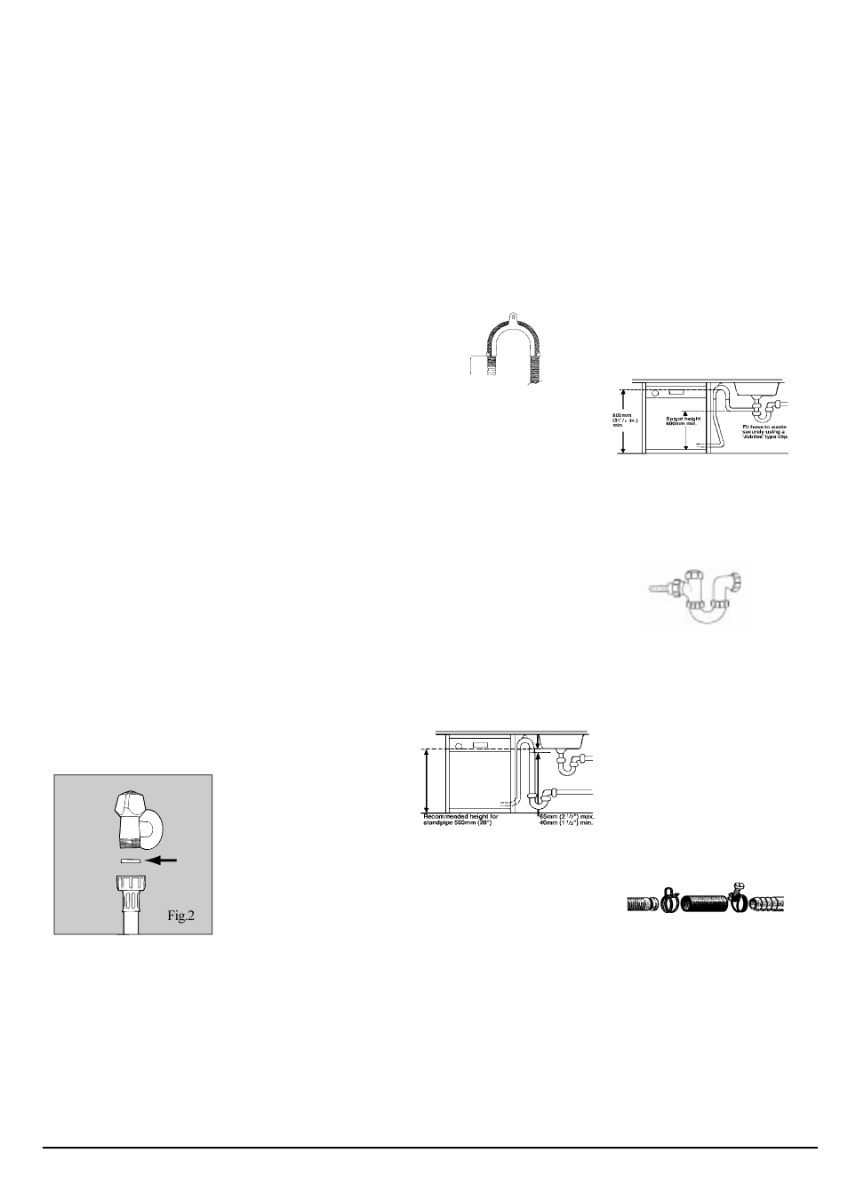 Installation | Hotpoint ULTIMA FDW80 User Manual | Page 6 / 24