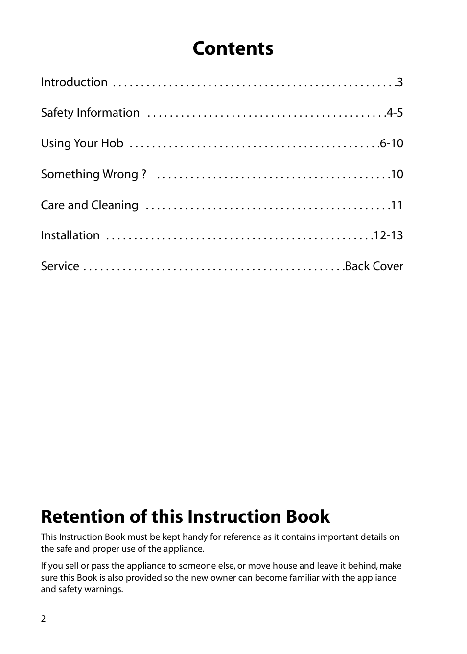 Hotpoint BE32 User Manual | Page 2 / 16