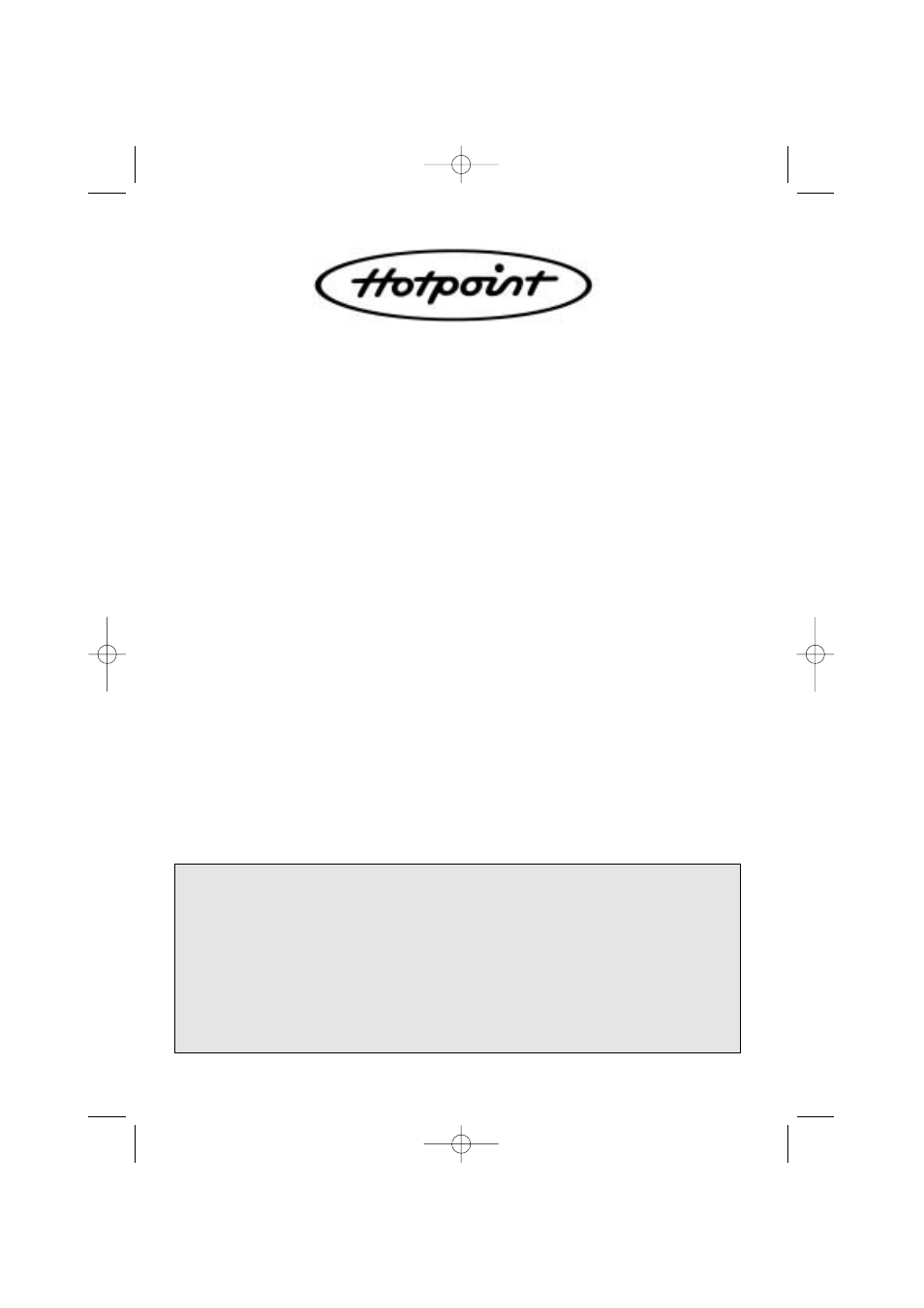 Hotpoint BG05 User Manual | 16 pages