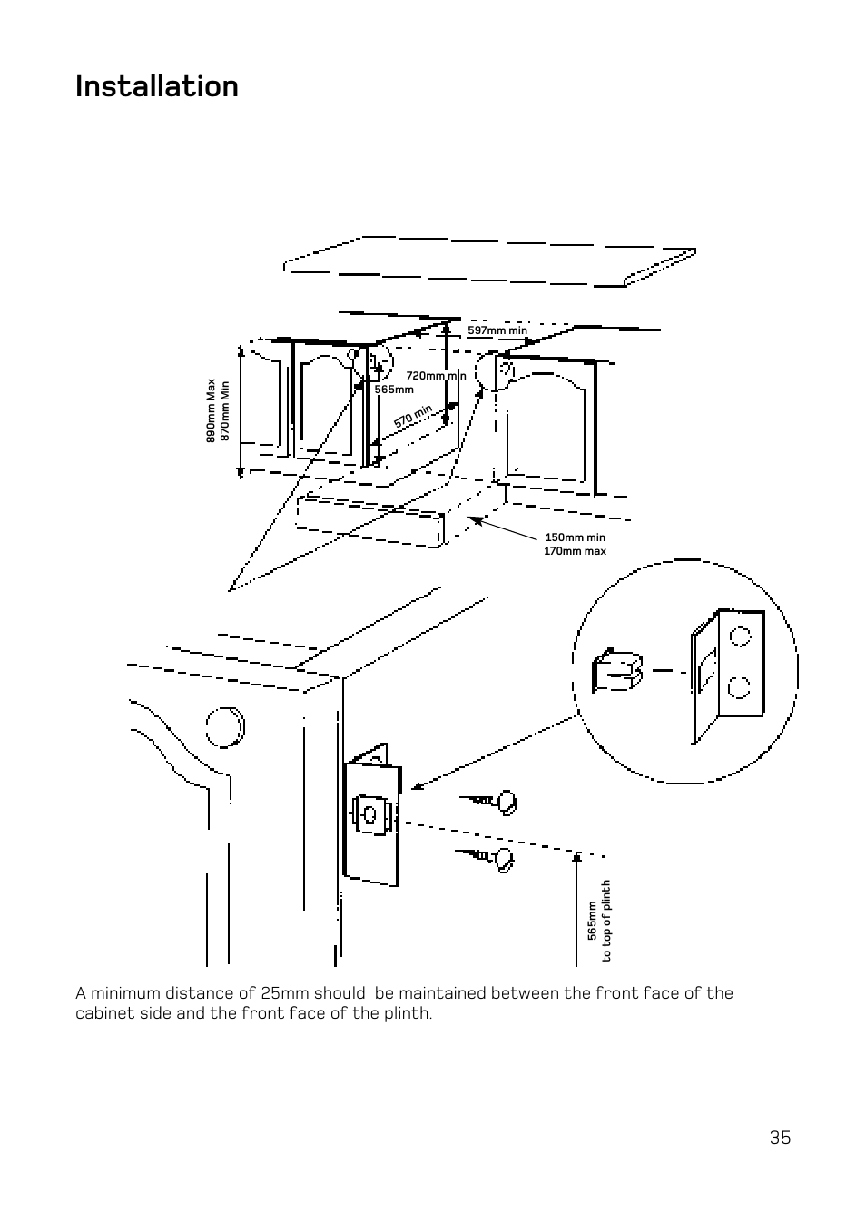 Installation | Hotpoint UE47 User Manual | Page 35 / 40