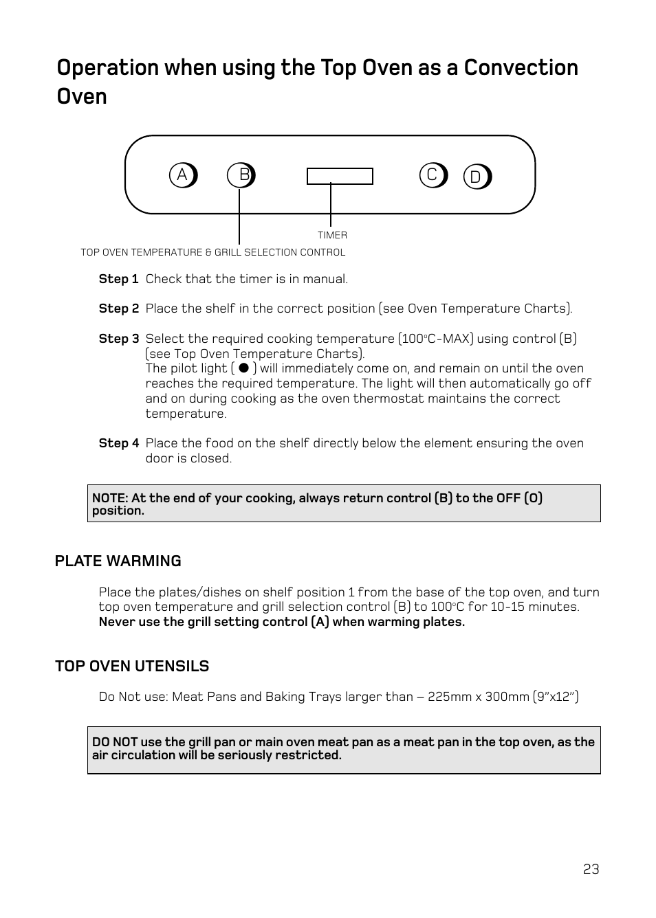Hotpoint DE47 User Manual | Page 23 / 48