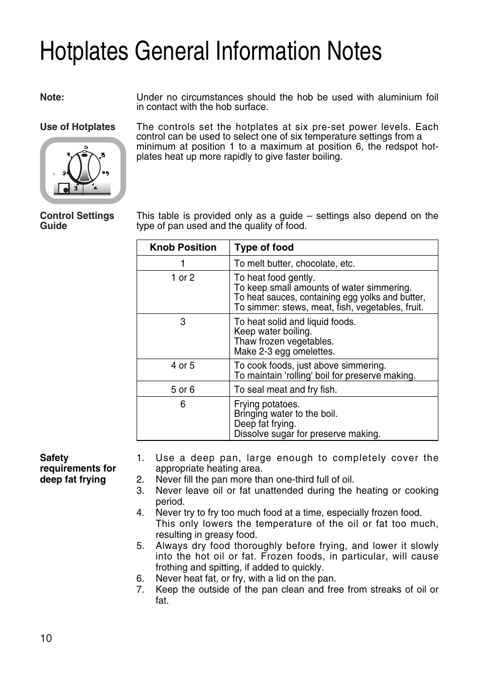 Hotpoint EW31 User Manual | Page 10 / 32