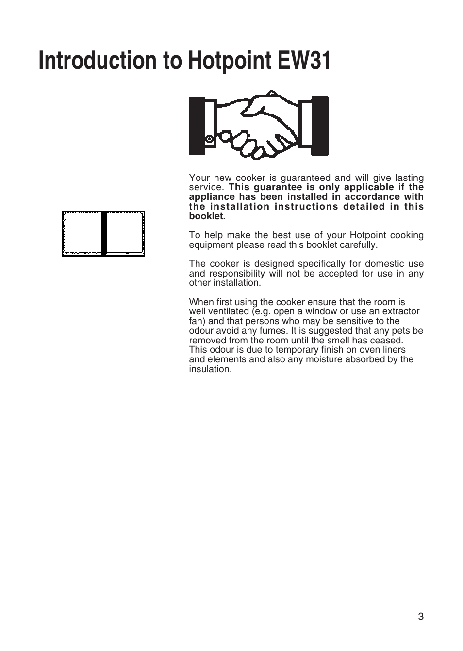 Introduction to hotpoint ew31 | Hotpoint EW31 User Manual | Page 3 / 32