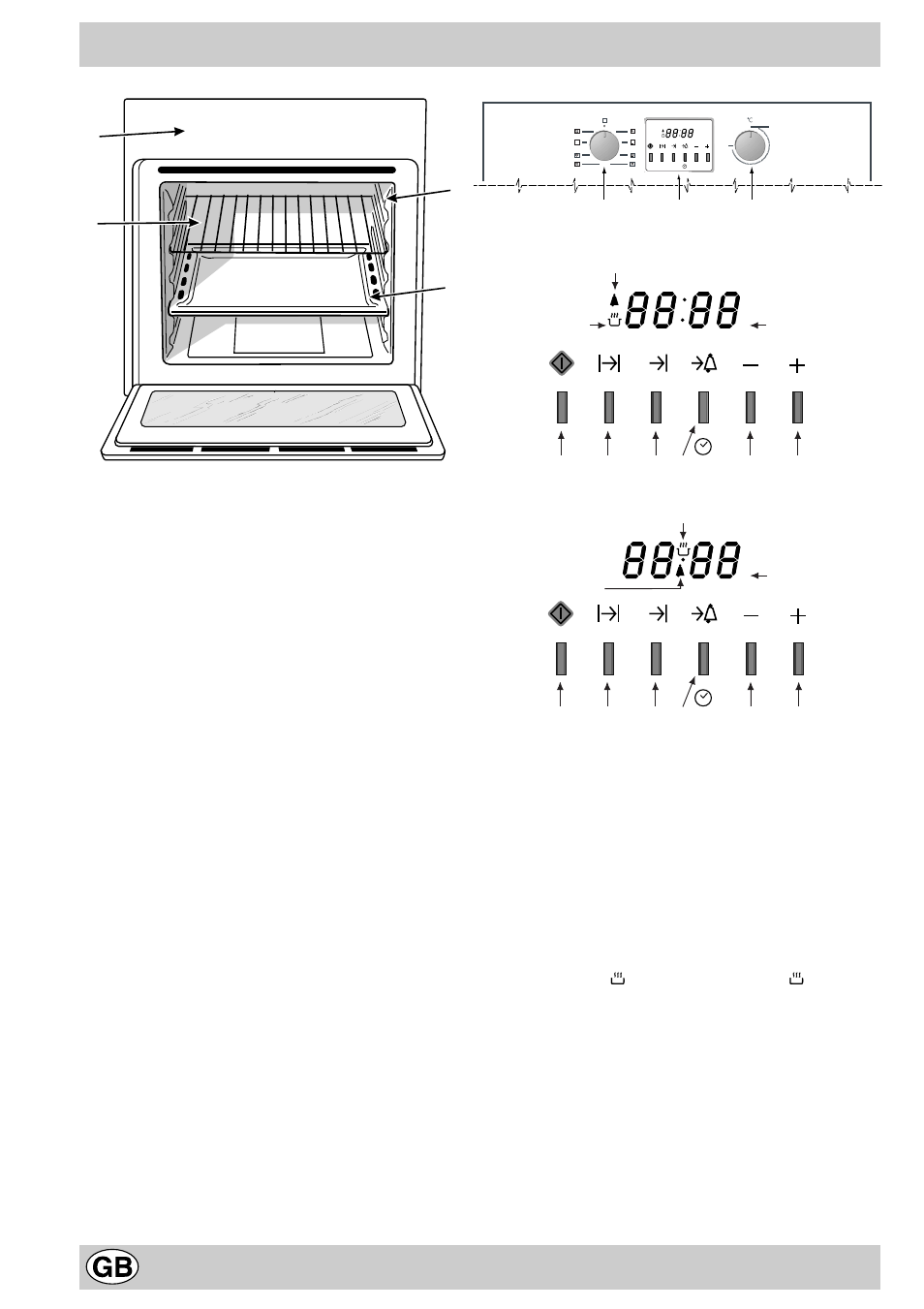 Know your oven, Ga f h | Hotpoint ST87X User Manual | Page 6 / 20