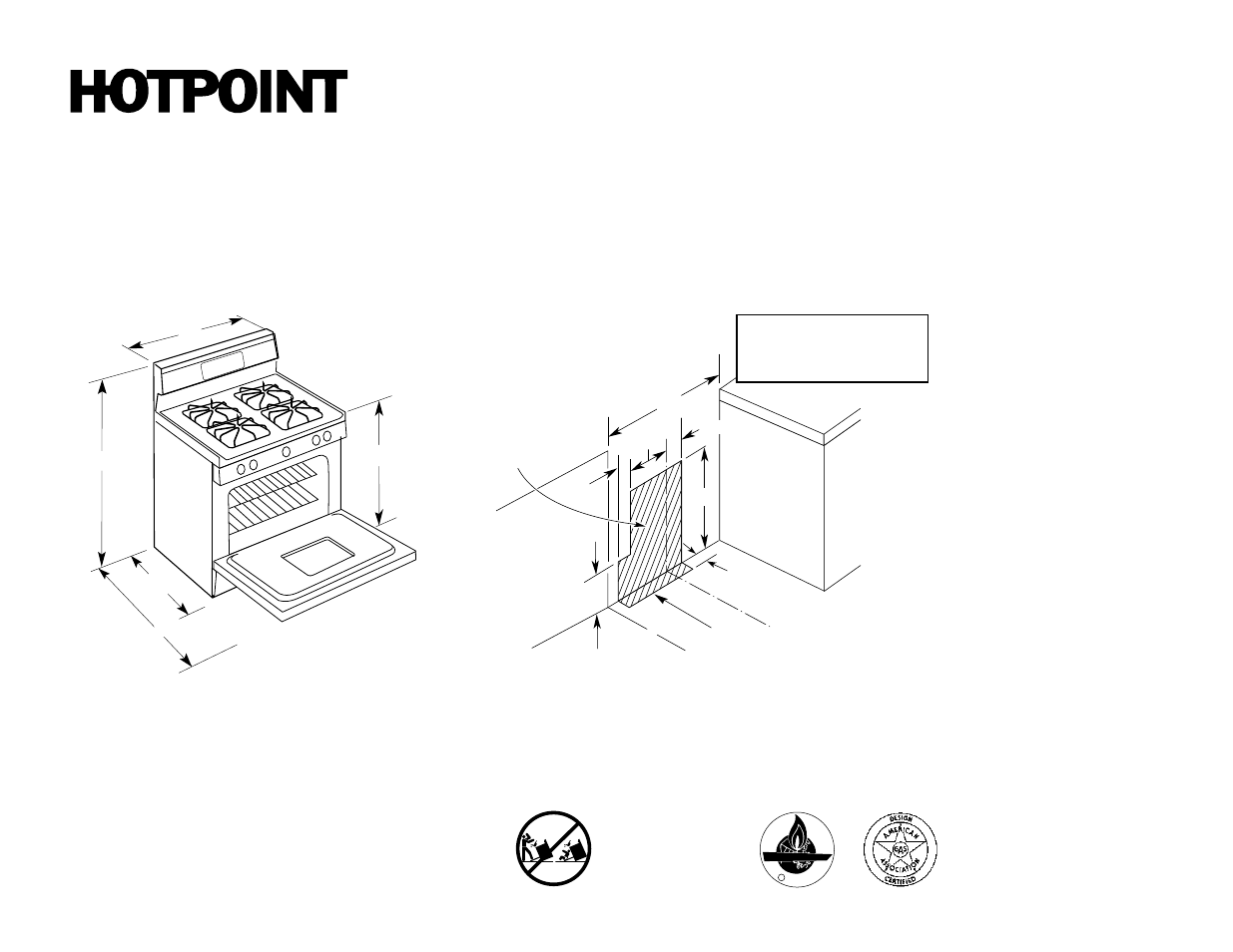Hotpoint RGB533WEW User Manual | 2 pages