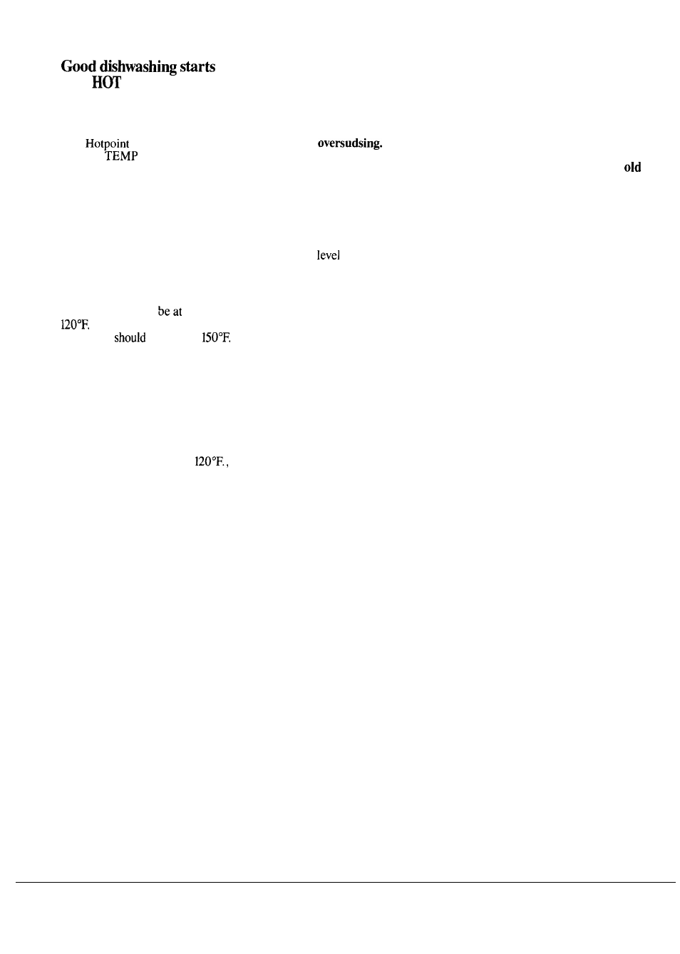 Detergent, detergent guide 6,7, Water temperature, With water | How to choose and use the right detergent | Hotpoint HDA850G User Manual | Page 6 / 16