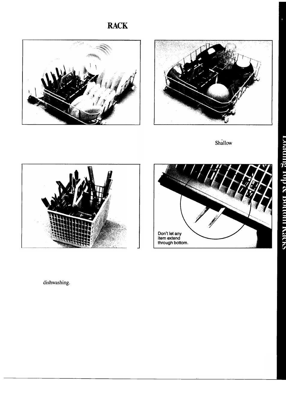 How to load the bottom | Hotpoint HDA850G User Manual | Page 9 / 16