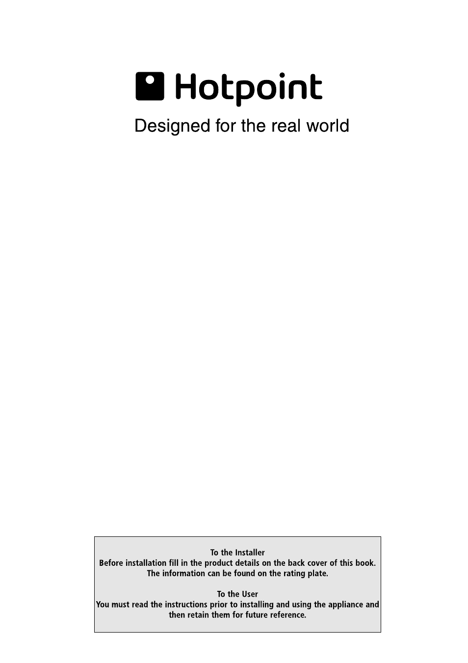 Hotpoint BFZ 680 User Manual | 20 pages