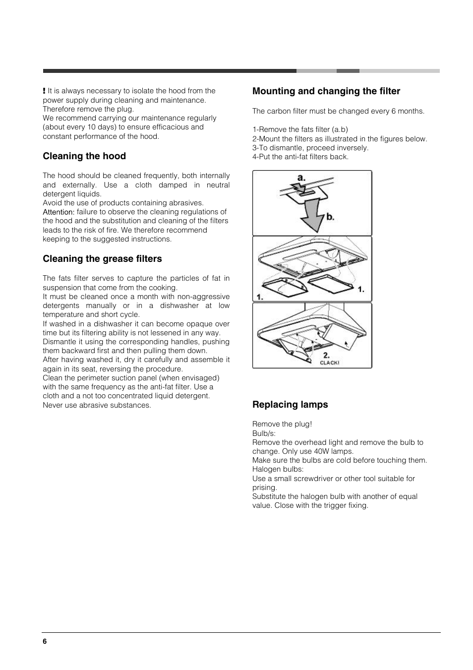 Hotpoint HE63 HE73 HE93 User Manual | Page 6 / 8