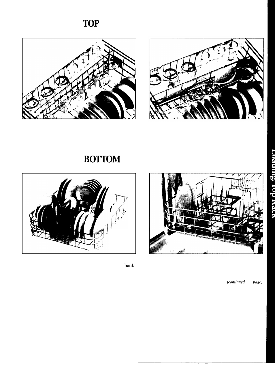 How to load the rack | Hotpoint HDA2600K User Manual | Page 15 / 24