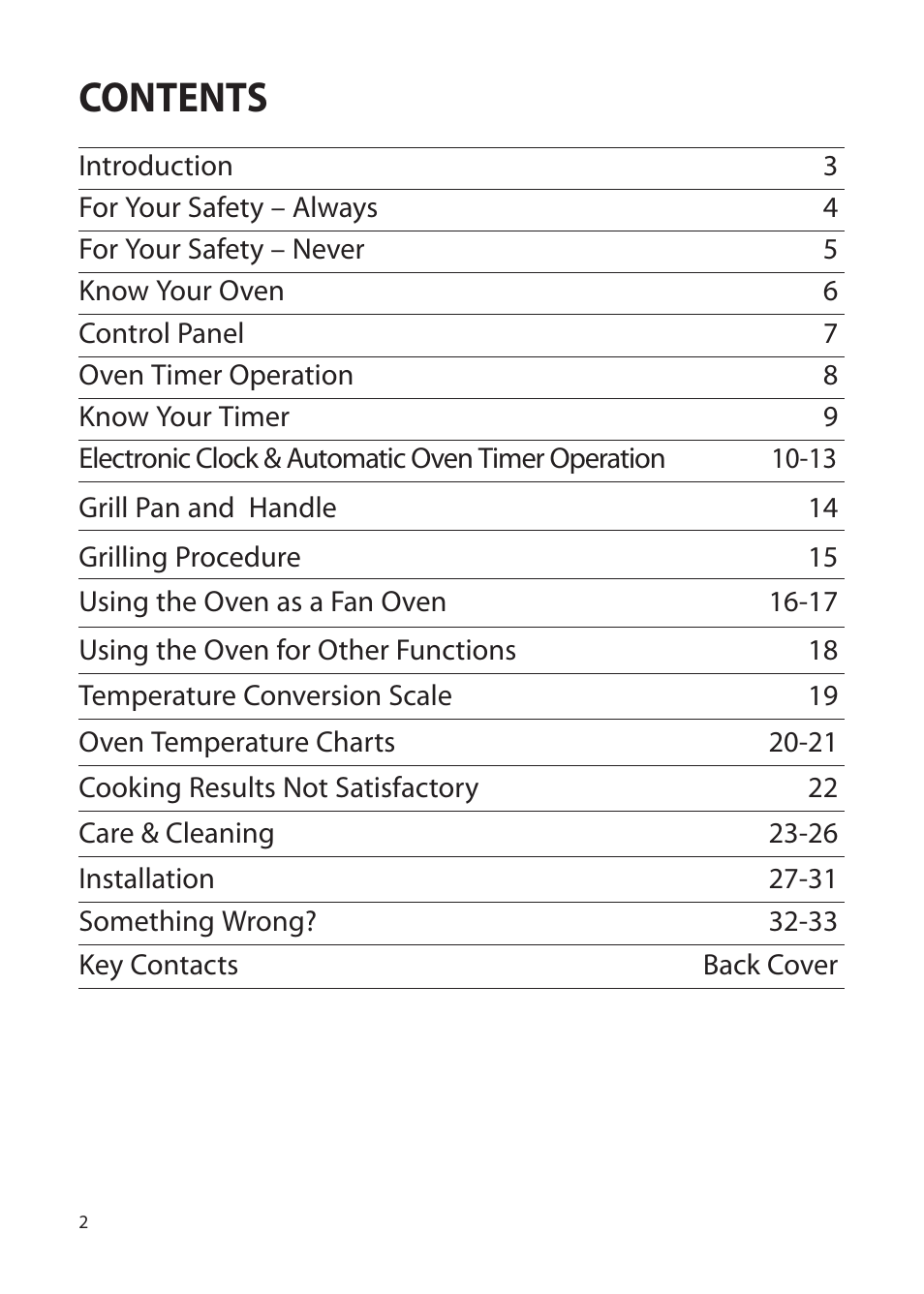 Hotpoint BS42 BS52 User Manual | Page 2 / 36