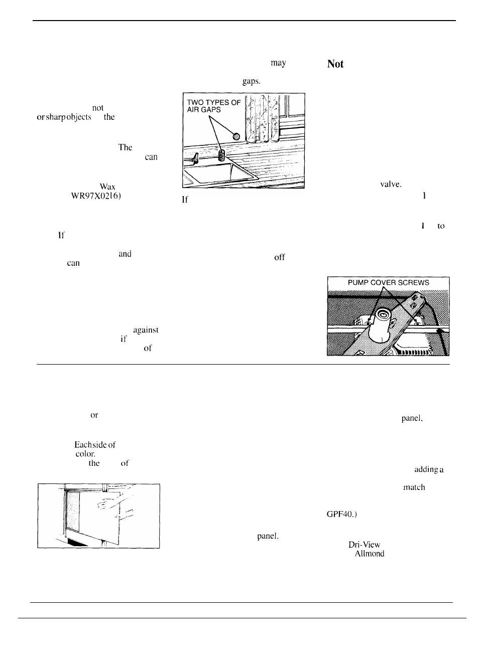 User maintenance instructions, Winter, Panel | Care and cleaning, How to change color panels | Hotpoint HDA829 User Manual | Page 14 / 16