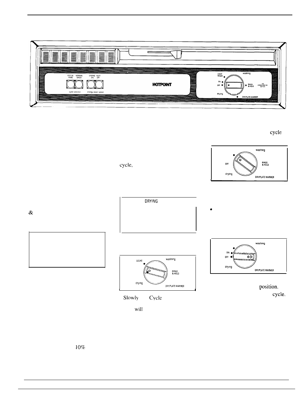 Pots & pans, Features, Operating guide | How to operate your dishwasher | Hotpoint HDA829 User Manual | Page 4 / 16