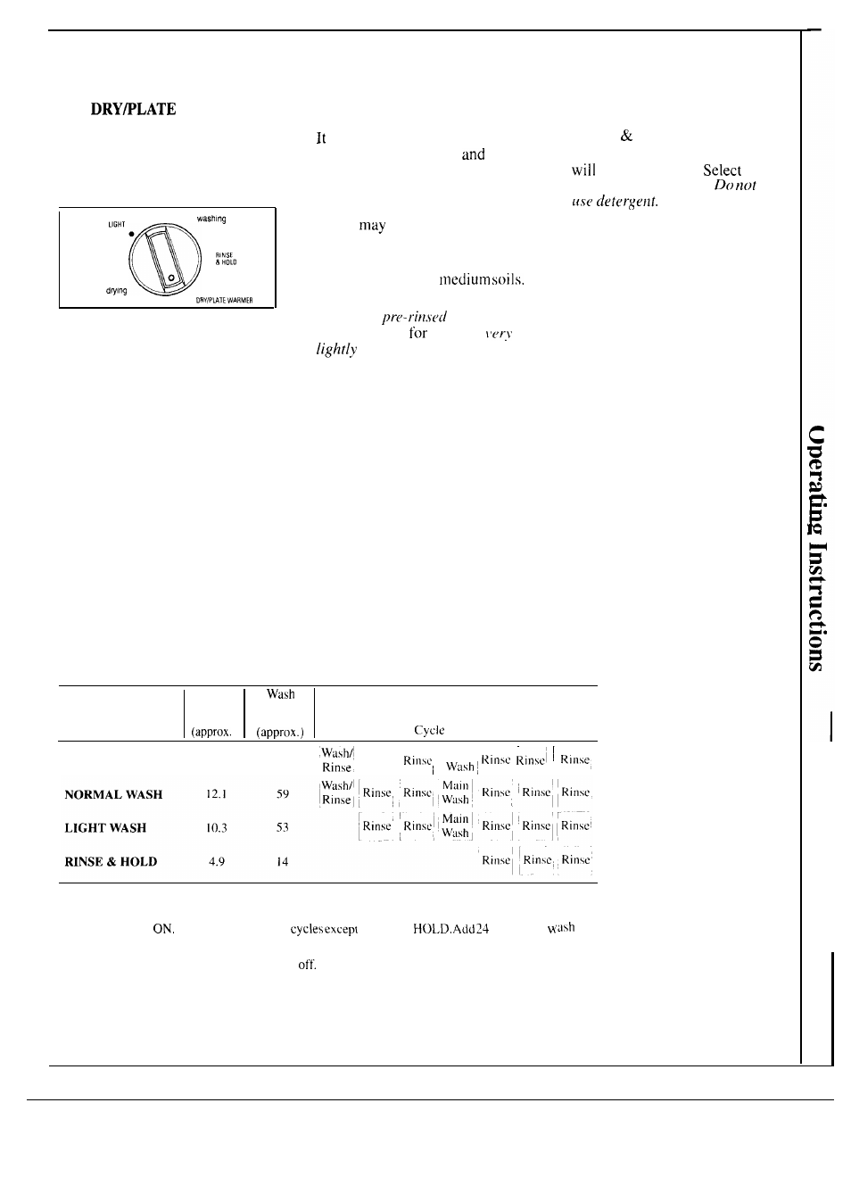 Cycle, What happens in each cycle, Cycle selection hints | Hotpoint HDA829 User Manual | Page 5 / 16