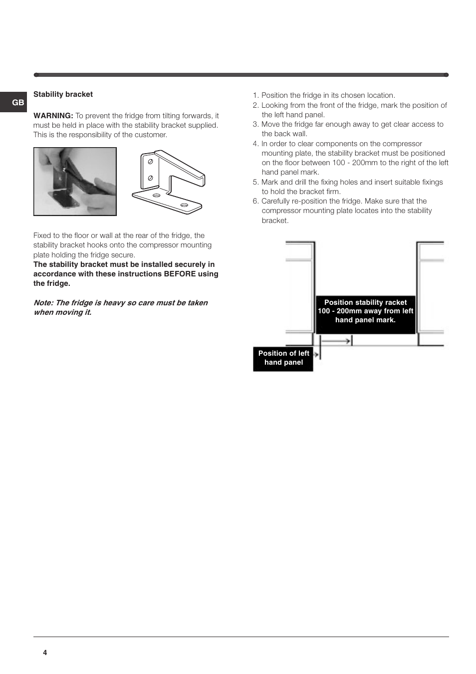 Hotpoint RL175X User Manual | Page 4 / 12