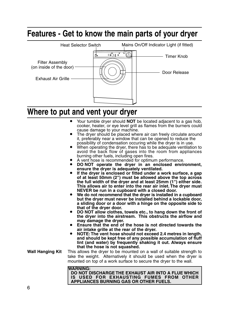 Hotpoint V3D01 User Manual | Page 6 / 16