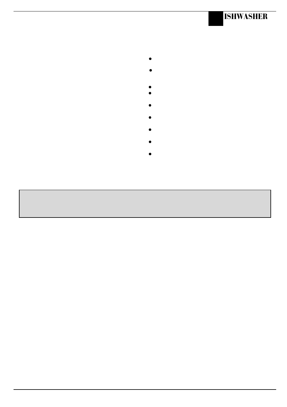 Ishwasher | Hotpoint FDW60 User Manual | Page 21 / 28
