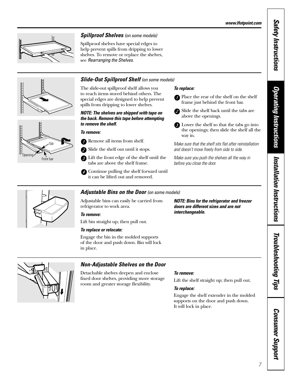 Hotpoint 19 User Manual | Page 7 / 32