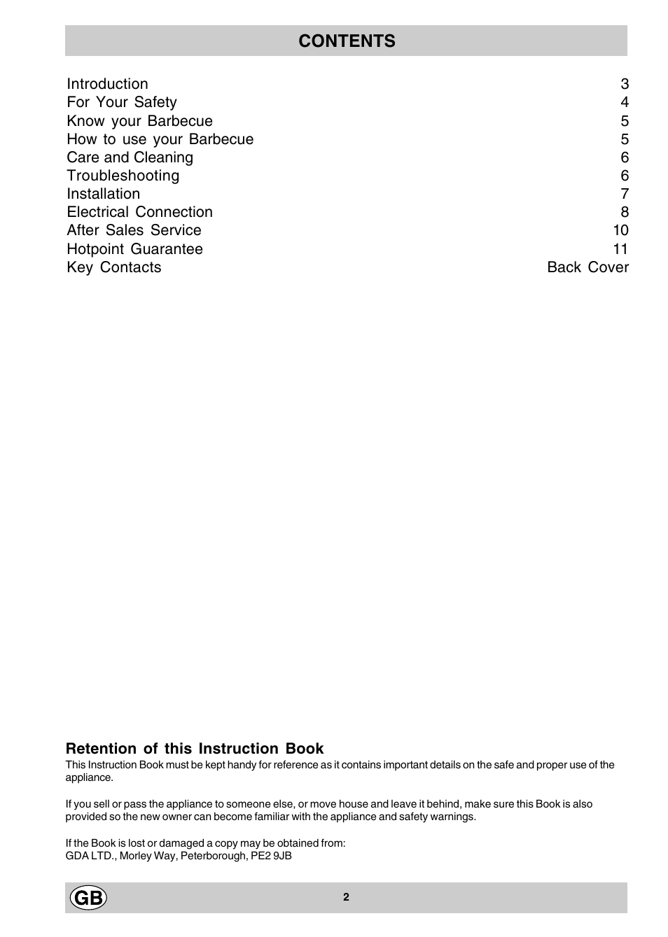 Hotpoint E3BX User Manual | Page 2 / 12