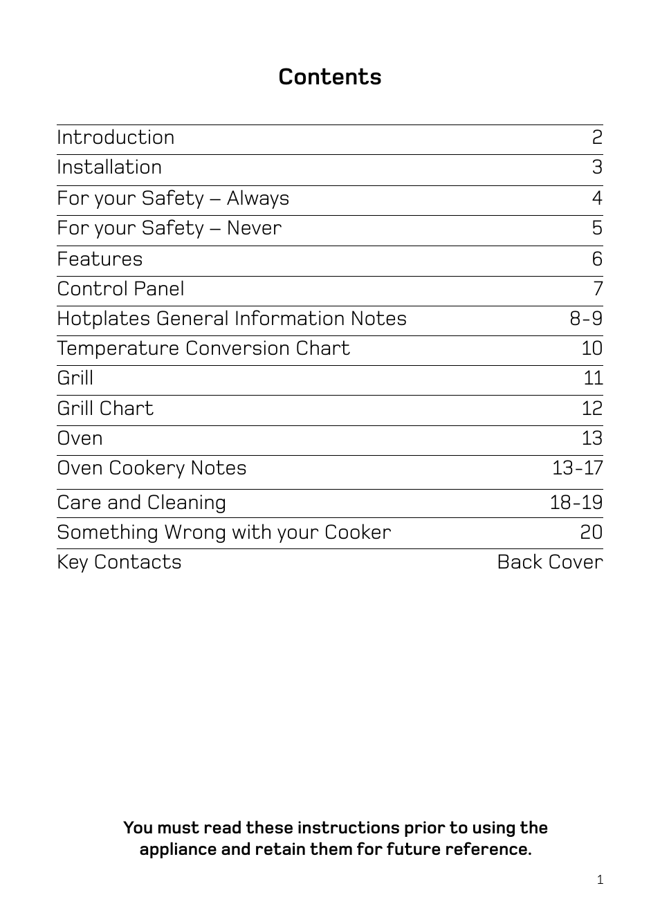 Hotpoint H151EWH User Manual | Page 3 / 24