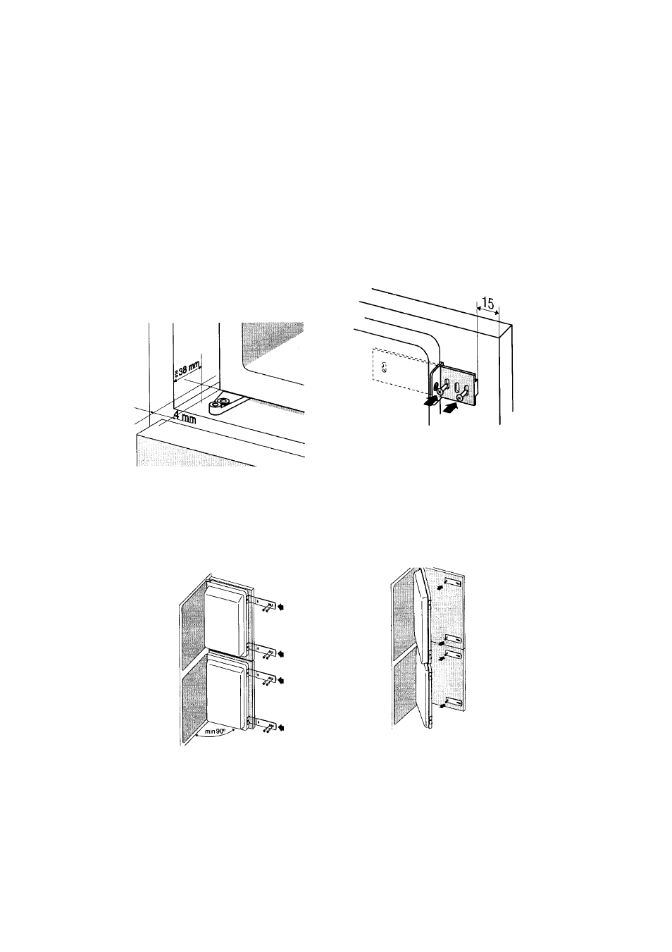 Mounting the appliance | Hotpoint BM10 User Manual | Page 7 / 20