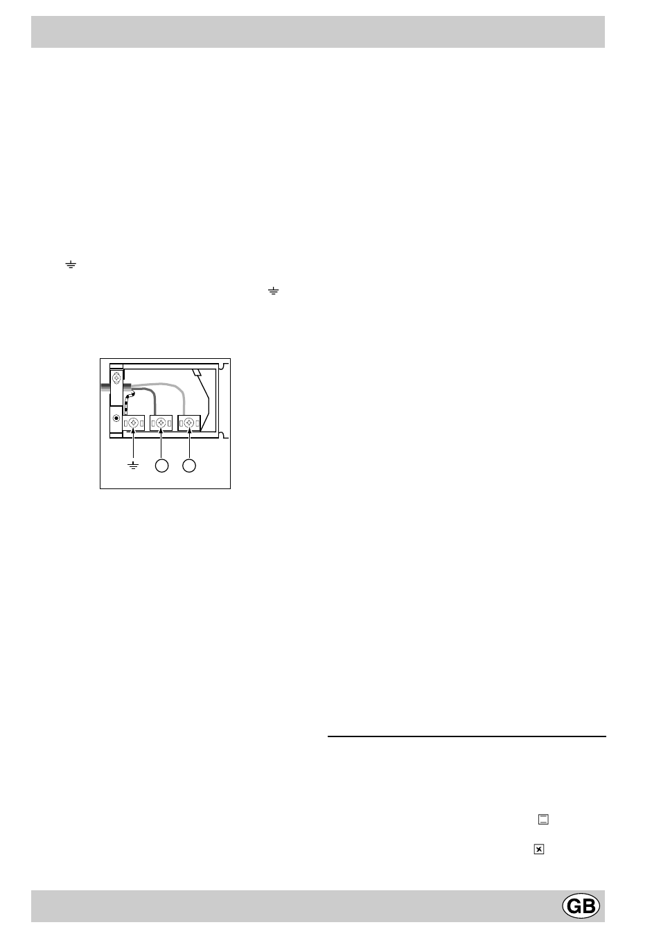 Electrical connection | Hotpoint SC52-FC52 User Manual | Page 13 / 16