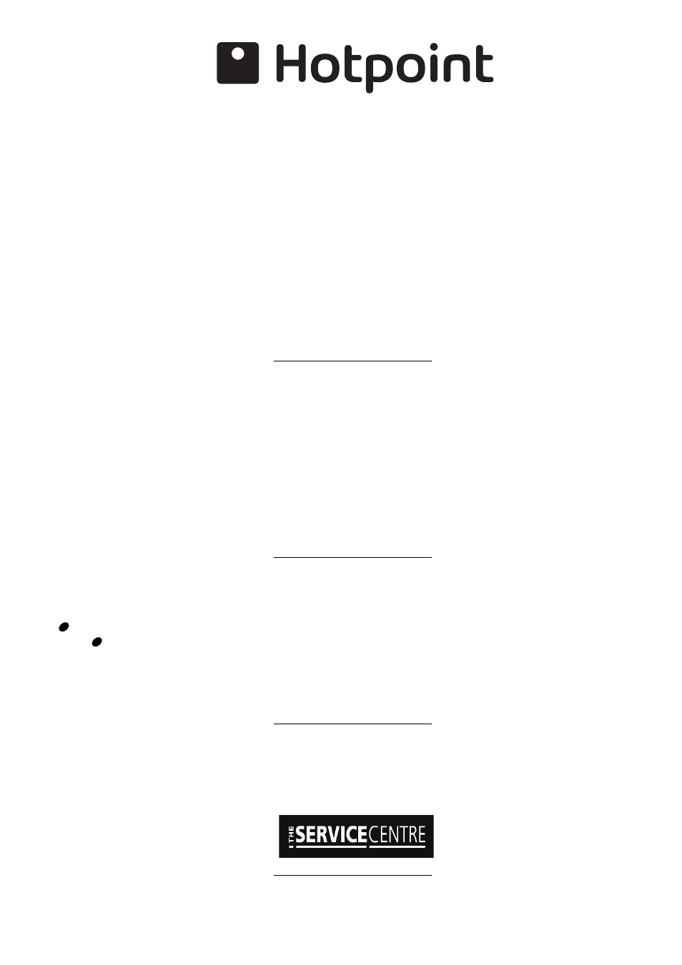 After sales service | Hotpoint SC52-FC52 User Manual | Page 14 / 16