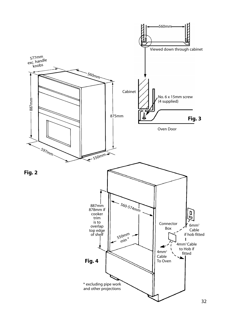 Fig. 4 fig. 2, Fig. 3 | Hotpoint S130E User Manual | Page 33 / 36