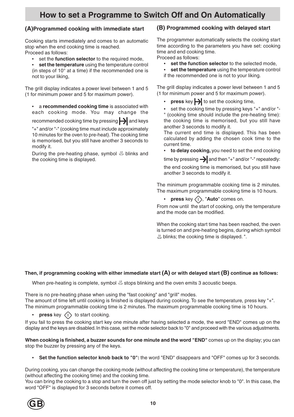 Hotpoint SD97PC User Manual | Page 10 / 20