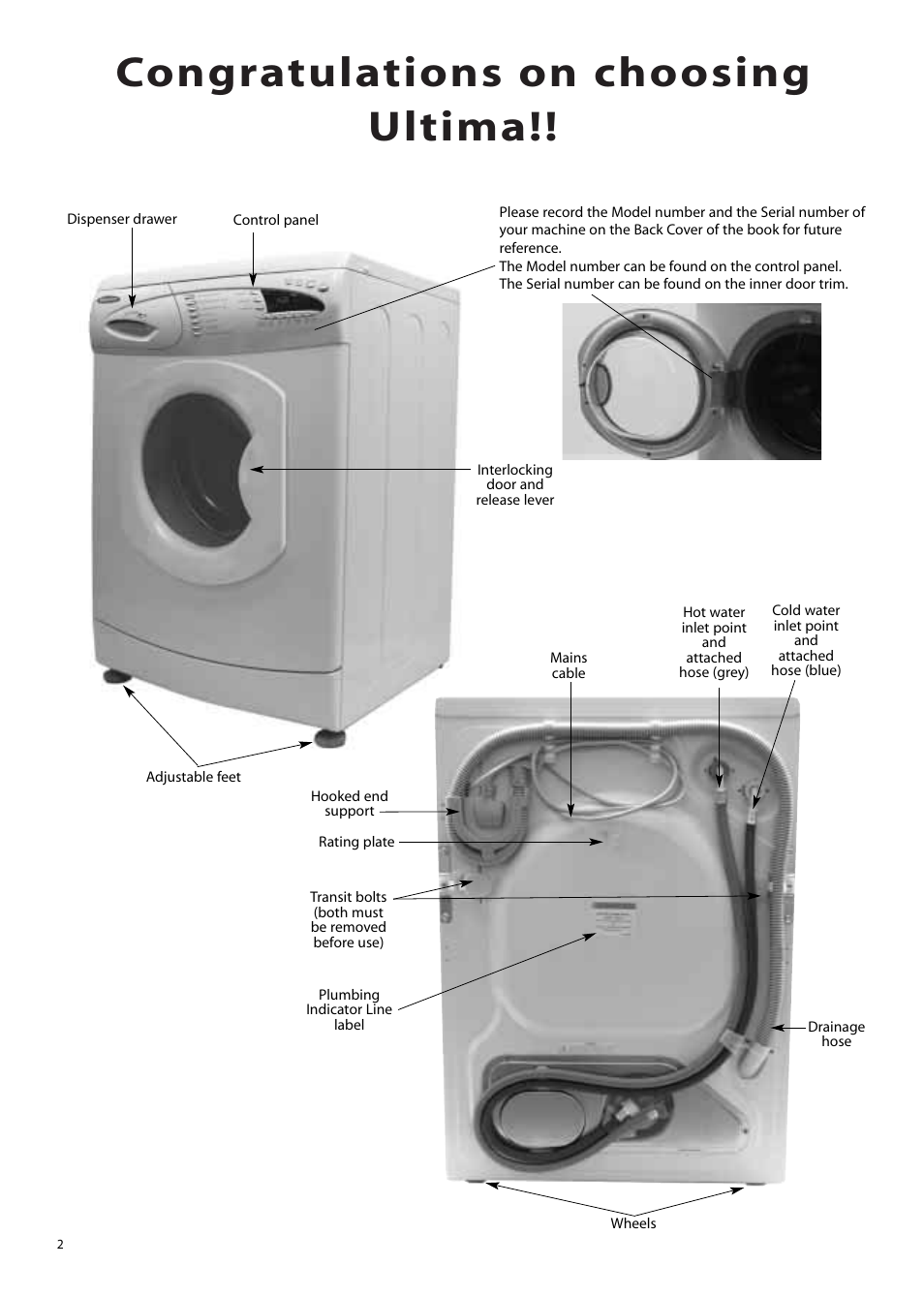 Hotpoint WMA76 User Manual | Page 2 / 28