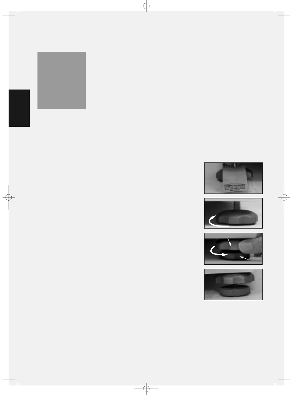 Adjust the feet, Move the machine into position | Hotpoint WMT02 User Manual | Page 10 / 24