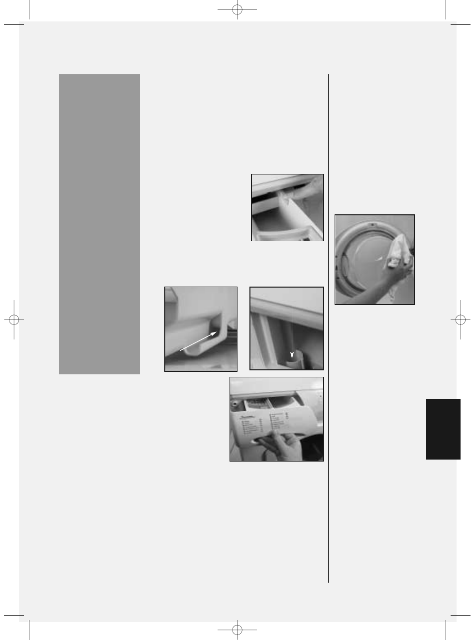 Cleaning and maintenance, Maintenance wash | Hotpoint WMT02 User Manual | Page 19 / 24