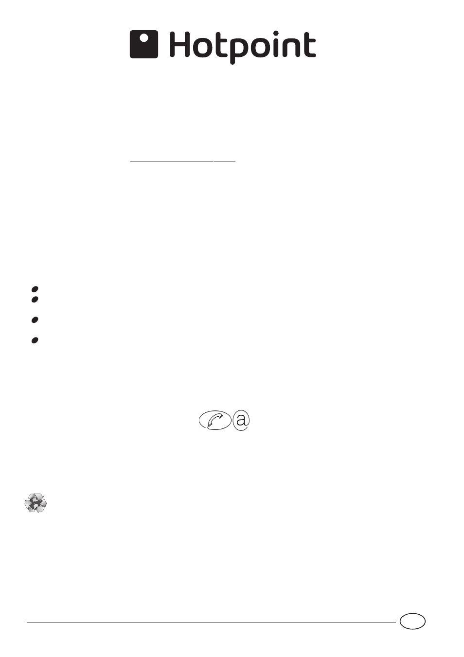 Gb guarantee, Recycling & disposal information | Hotpoint EC6005 User Manual | Page 15 / 16
