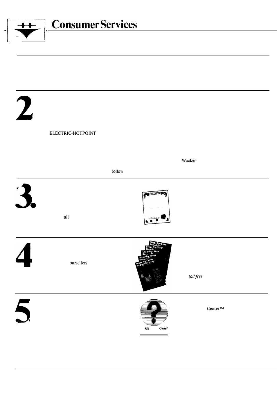 Consumer services | Hotpoint Dishwasher User Manual | Page 15 / 16