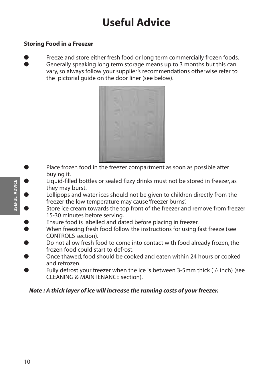 Useful advice | Hotpoint RZA30 User Manual | Page 10 / 20