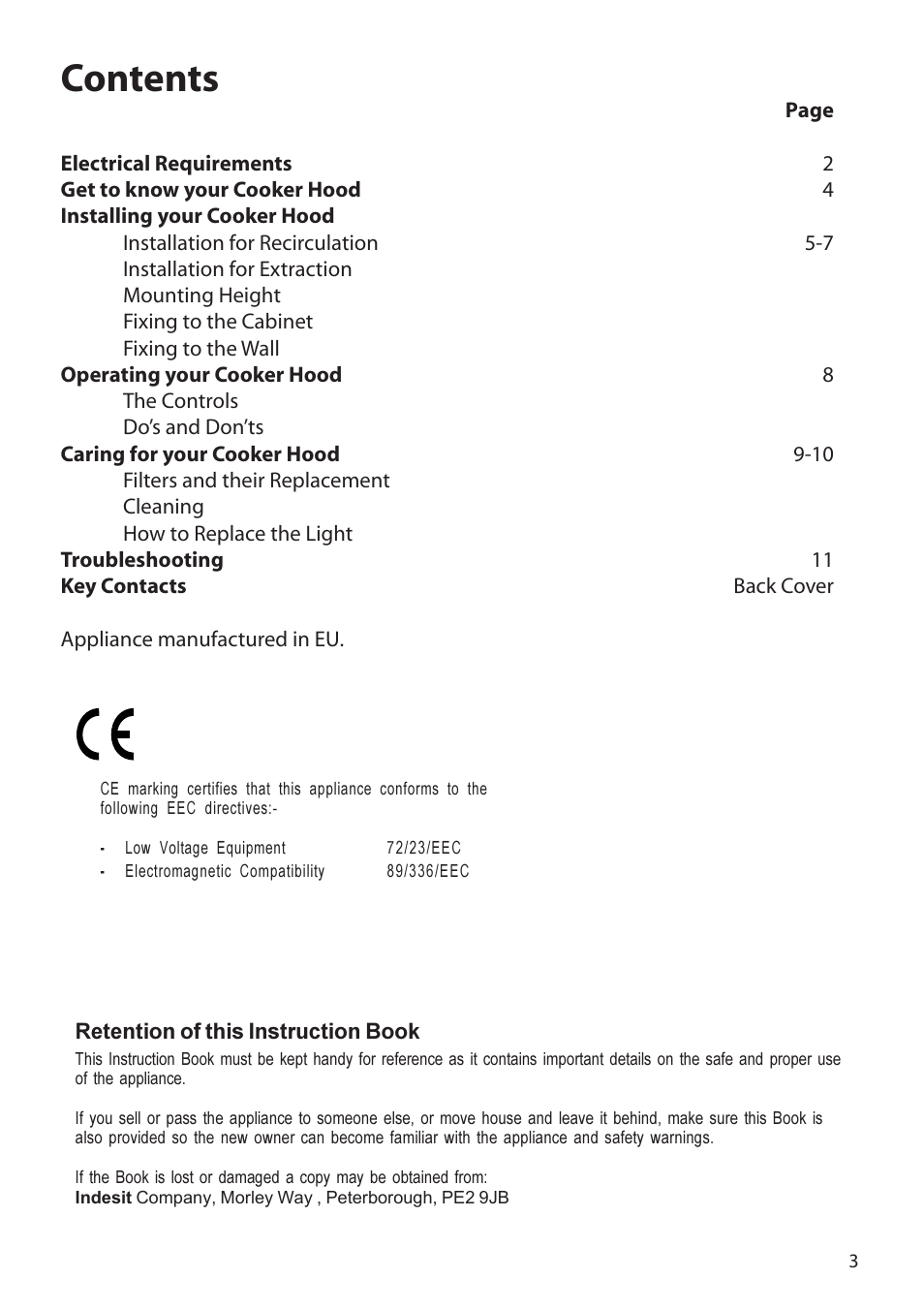 Hotpoint LI2I3A User Manual | Page 3 / 12