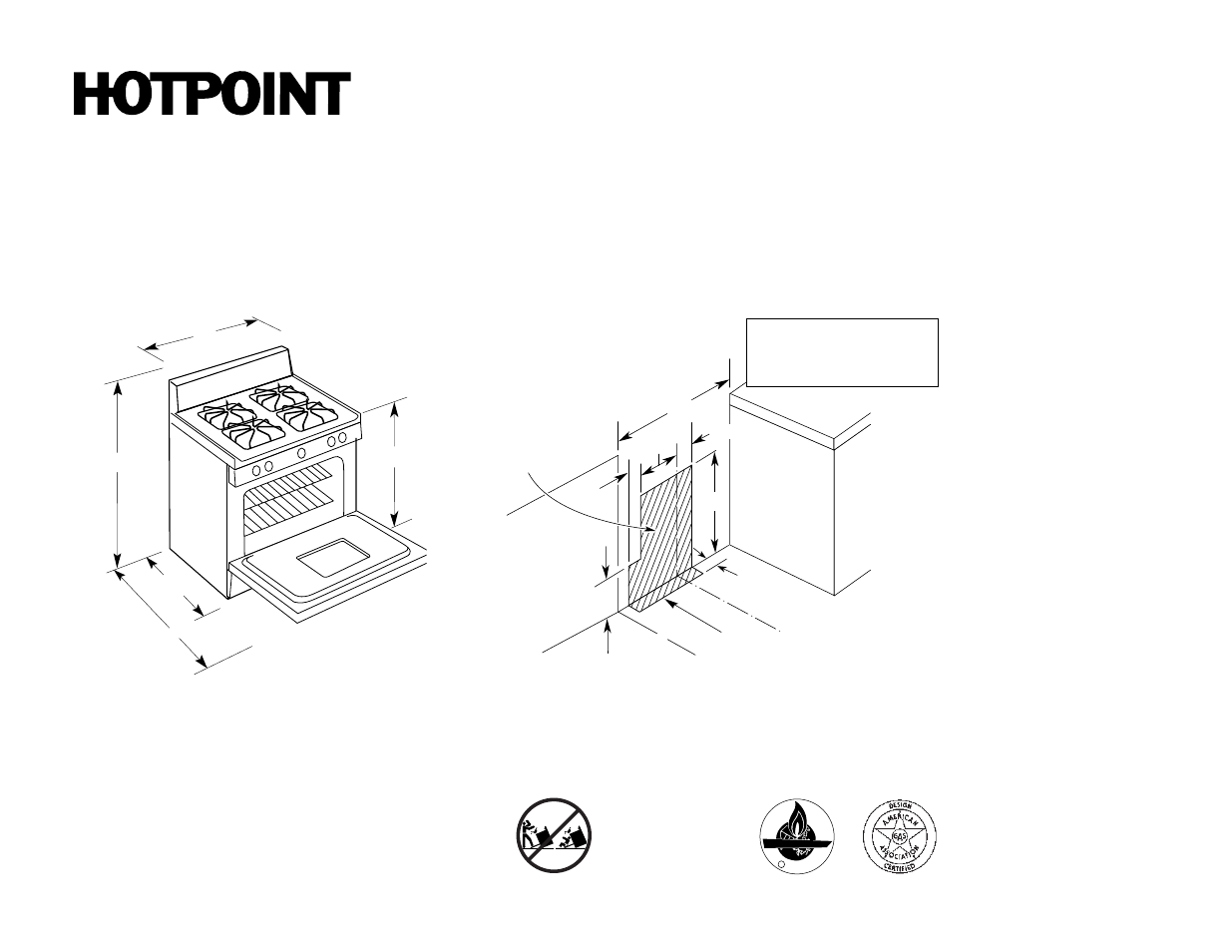 Hotpoint RGB508PEAAD User Manual | 2 pages