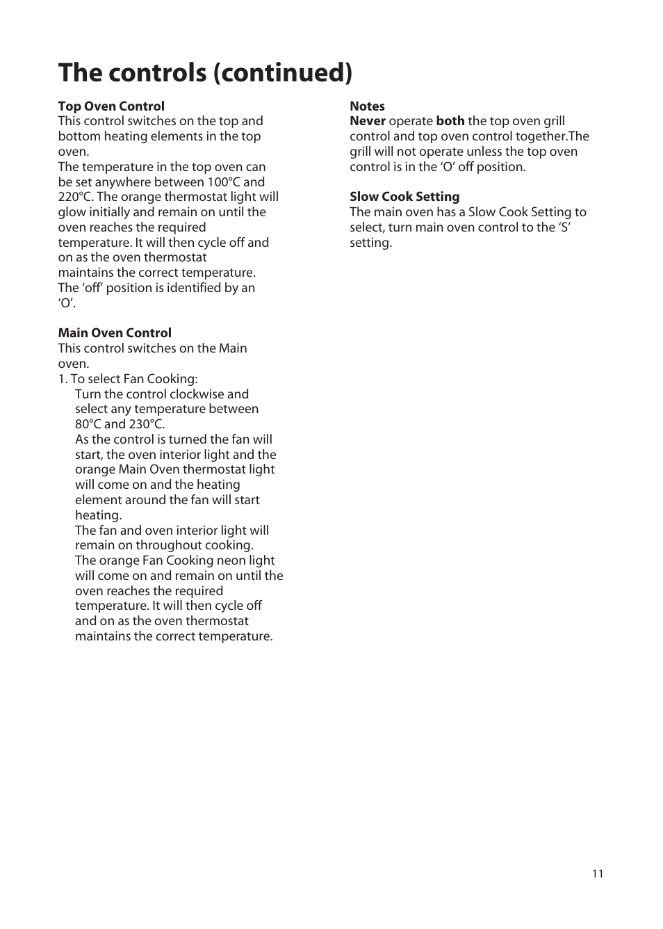 The controls (continued) | Hotpoint EW72 User Manual | Page 11 / 40