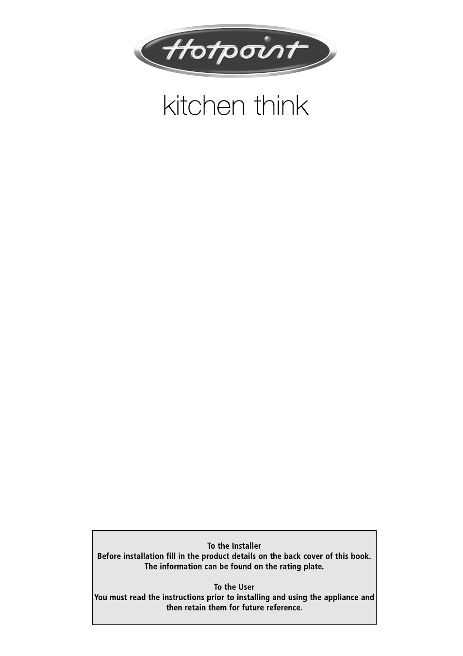 Hotpoint SD97 User Manual | 20 pages