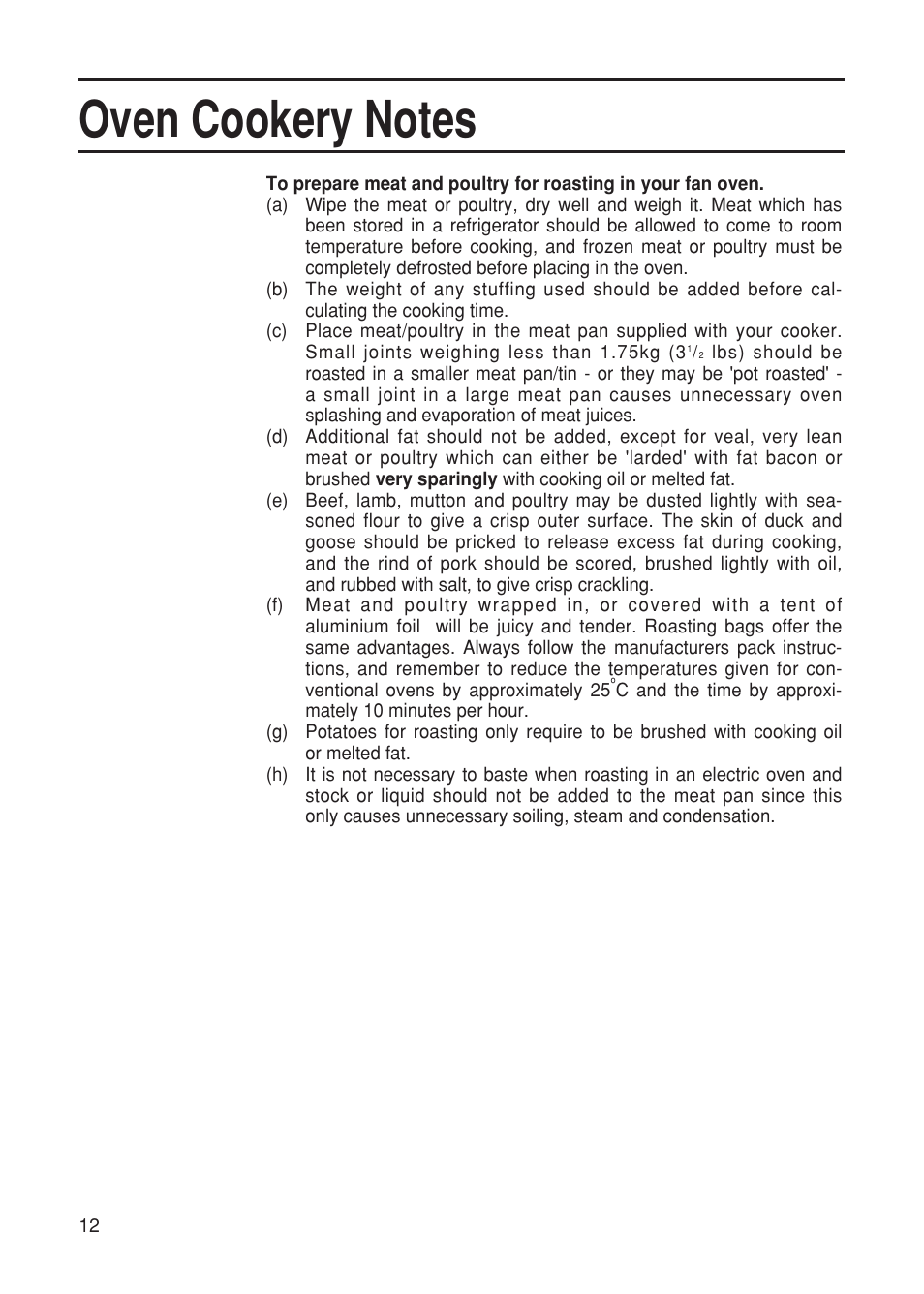 Hotpoint EG21 User Manual | Page 12 / 32