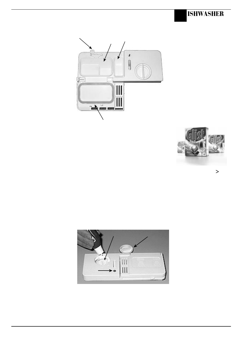 Before using your dishwasher, Ishwasher | Hotpoint BFI620 User Manual | Page 11 / 20