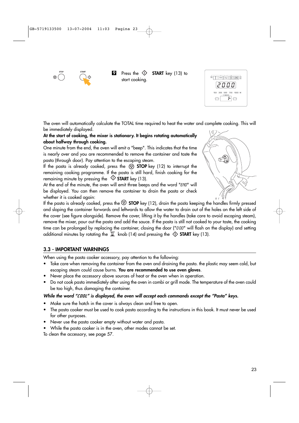 Hotpoint MWHZ33 User Manual | Page 23 / 36